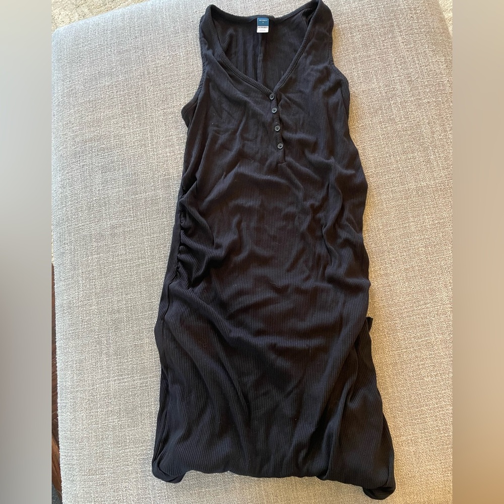Old Navy Black Maternity Maxi Dress